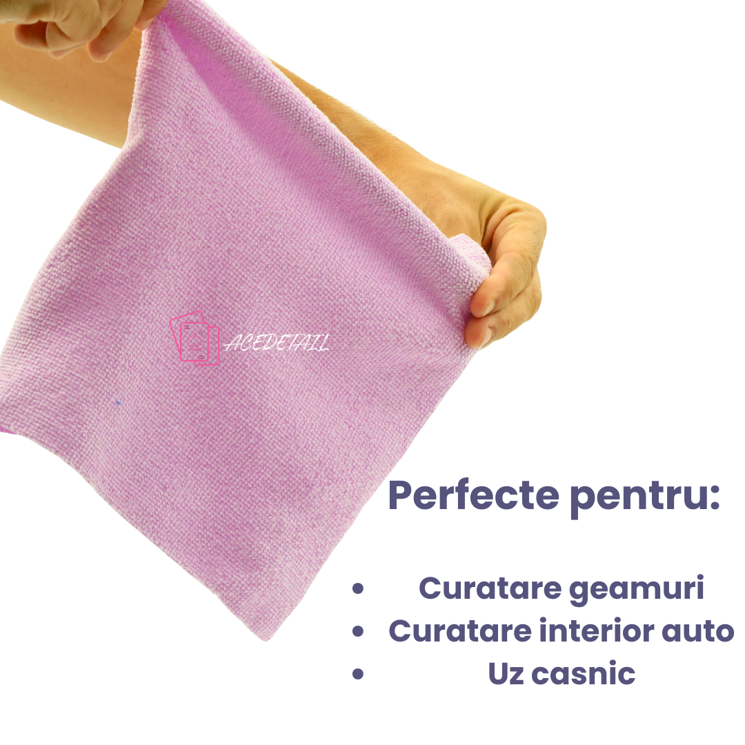 Set Lavete Microfibra Reutilizabile Roz Ace